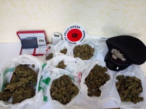 Droga: carabinieri Gasperina arrestano due persone per detenzione marijuana