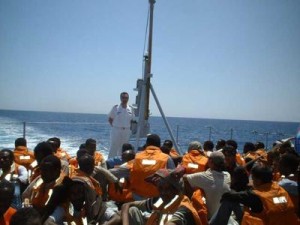 migranti soccorsi nel mediterraneo