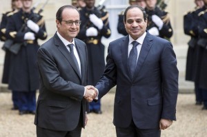 Parigi, il presidente egiziano incontra Hollande