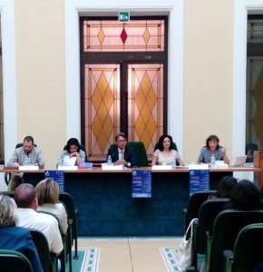 da sinistra : Avv. Carmelo Padalino, Dott.ssa Rita Russo,                                    Avv. Giuseppe A. Morabito,  Dott.ssa Grazia Maria Grieco, Dott.ssa Maria Grazia Marcianò