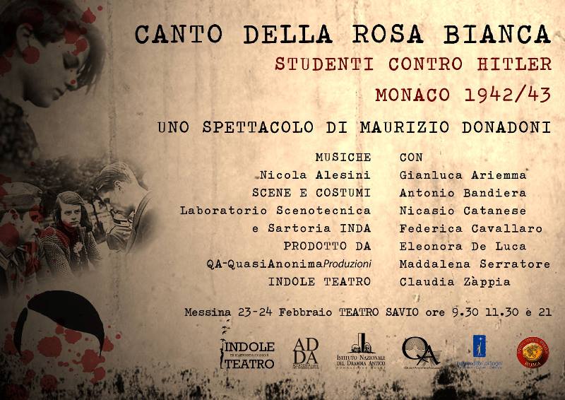 Messina: va in scena “Canto della Rosa Bianca, Studenti contro Hitler” - Stretto web