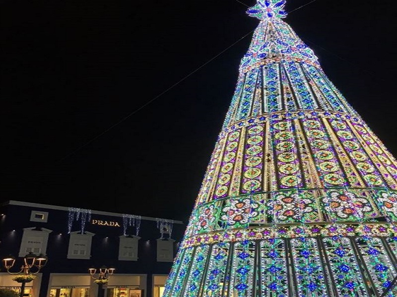 Natale Accese Le Luci Dell Albero Piu Alto In Sicilia Foto Stretto Web