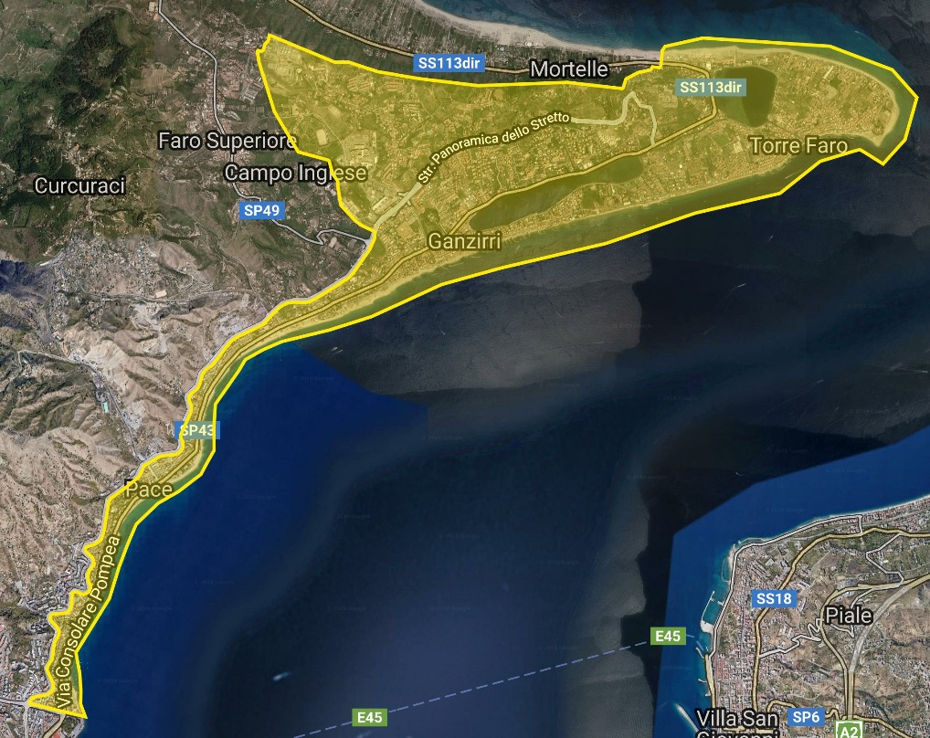 Mappa raccolta differenziata Messina