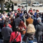 parrucchieri ed estisti protestano in piazza italia reggio calabria