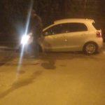Auto finisce dentro voragine a Santa Caterina Reggio Calabria