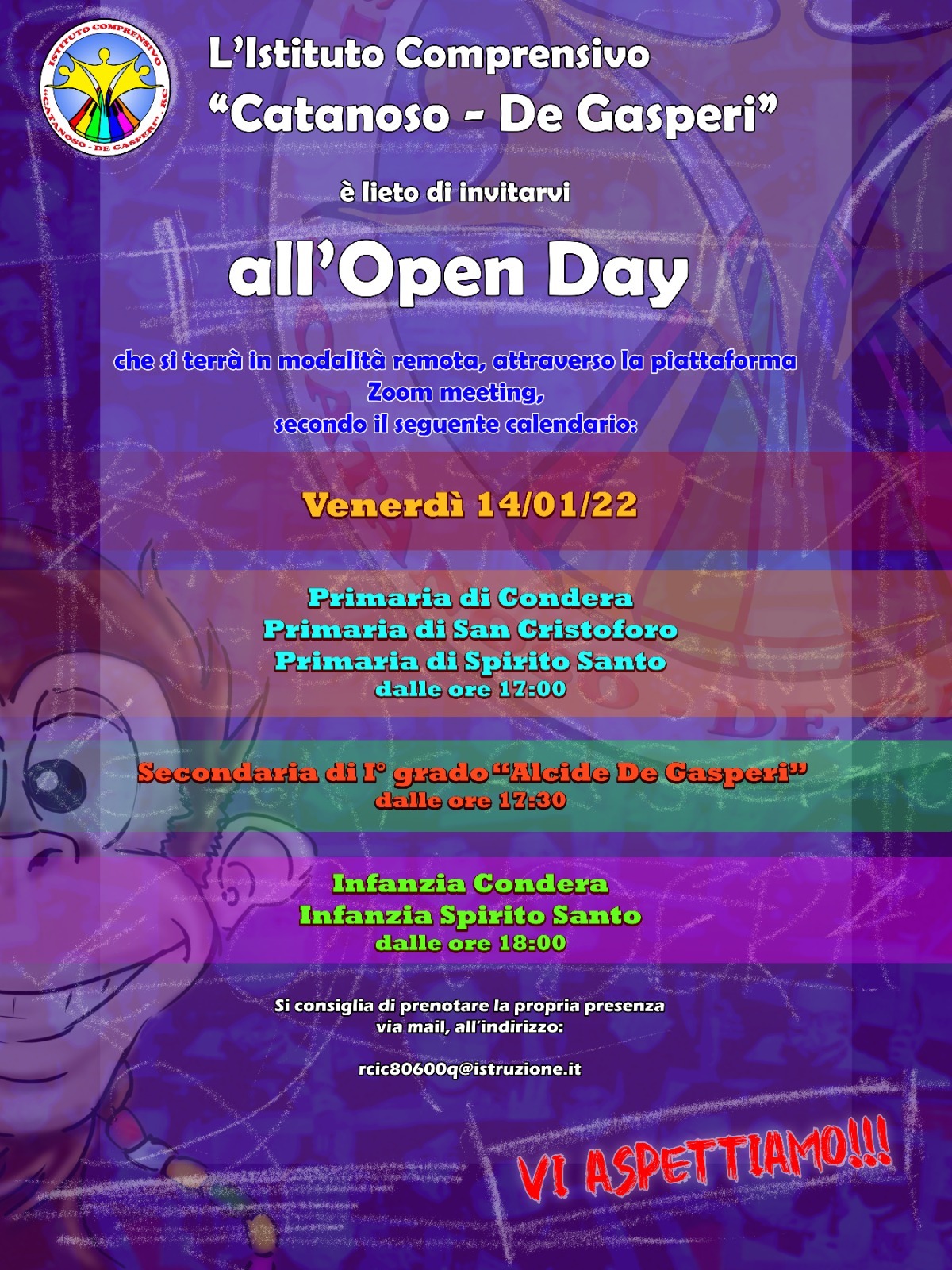 Locandina Open Day Istituto Catanoso De Gasperi