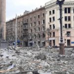 Immagini di Kharkiv bombardata