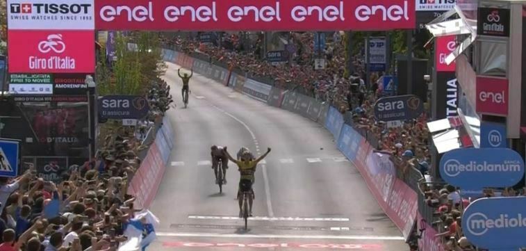 Koen Bowman vittoria tappa Giro d'Italia a Potenza