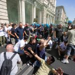 protesta tassisti roma