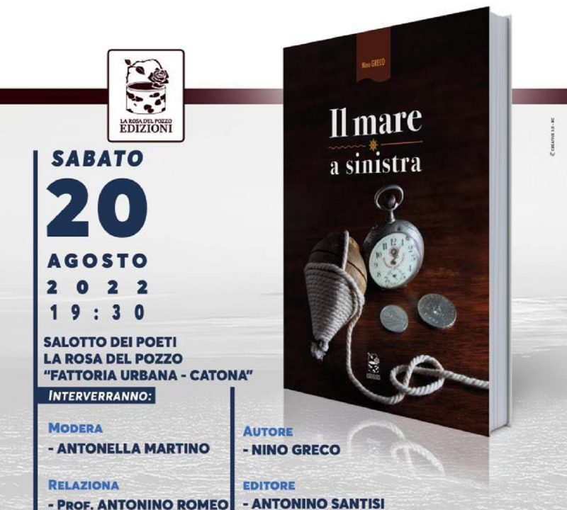 Reggio Calabria: alla Fattoria Urbana la presentazione del libro di Nino Greco “Il mare a sinistra”