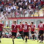 Reggina-Palermo Reggina-Palermo esultanza gol Fabbian
