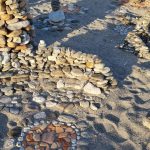 Città in miniatura pietre spiaggia Reggio Calabria