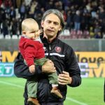 Festa Reggina-Genoa Inzaghi con figlio Edoardo