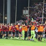 Festa Reggina-Genoa squadra Curva Sud coro finale
