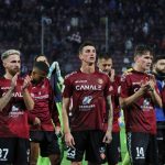 Reggina-Frosinone saluto finale Majer, Camporese e Fabbian