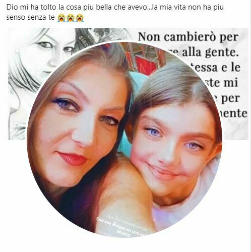 Valentina bimba morta incidente A2 post social della madre