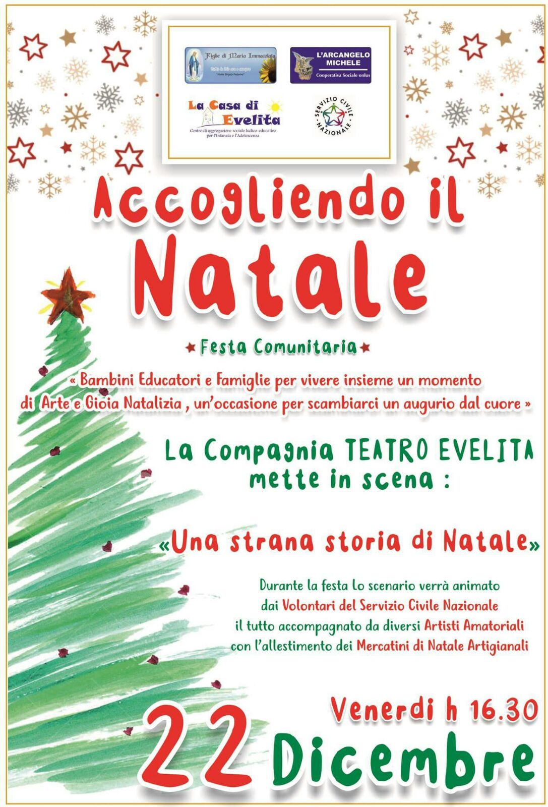 Spettacoli Di Natale Per Bambini.Reggio Calabria L Associazione Evelita Promuove Lo Spettacolo Di Natale Per Famiglie Stretto Web