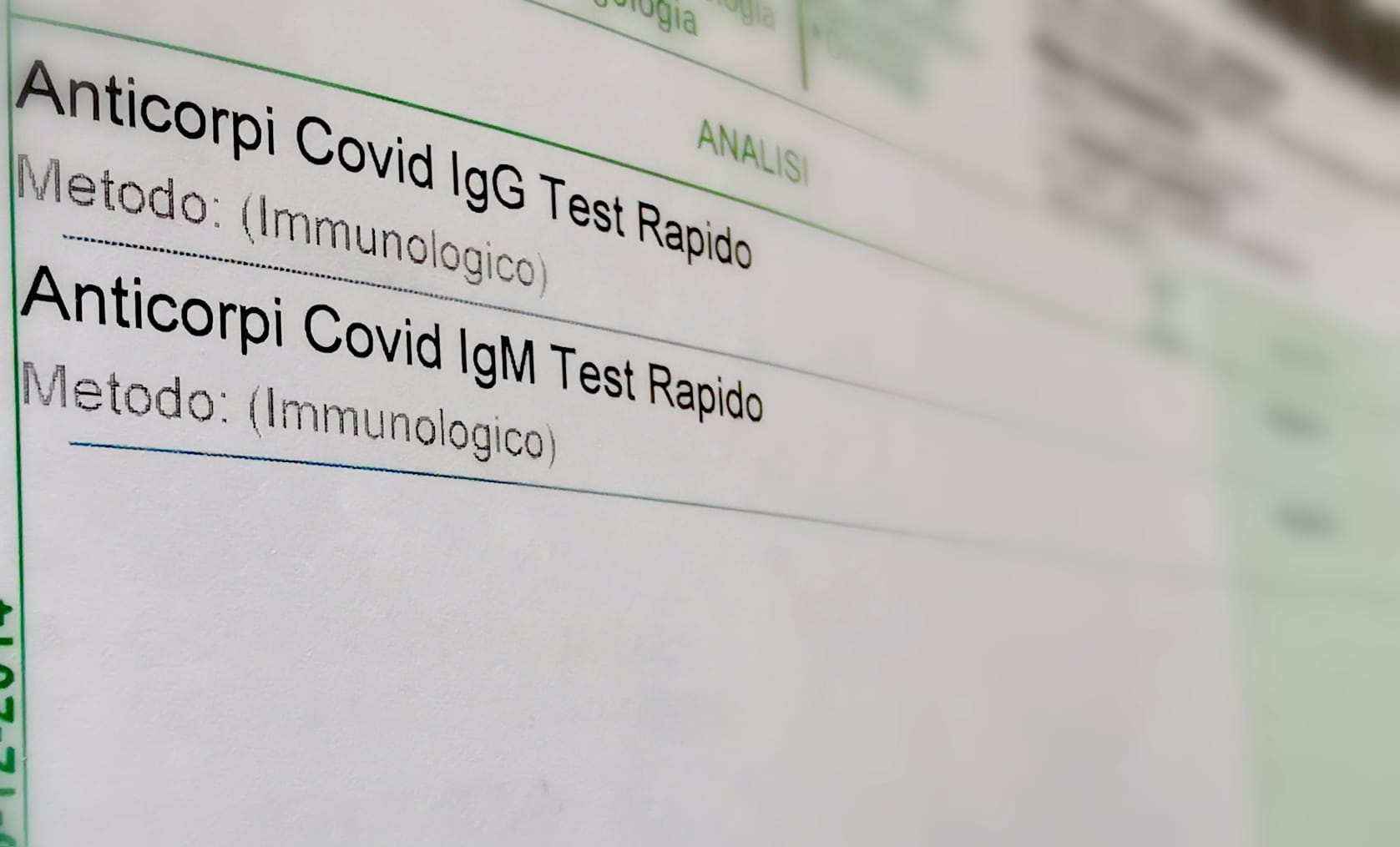 test sierologico coronavirus