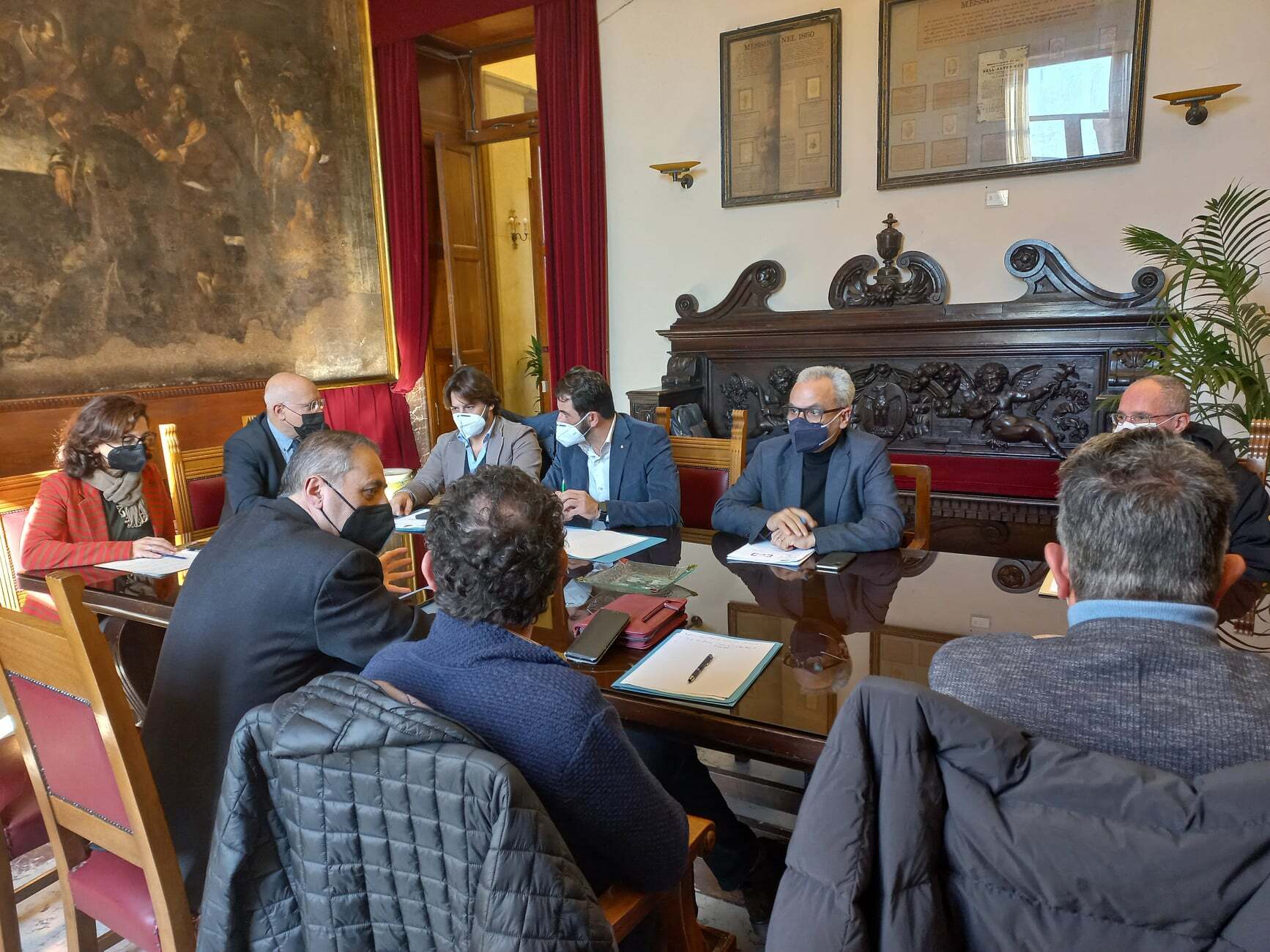Riunione tecnico-operativa Palazzo Zanca Giro d'Italia 2022 a Messina