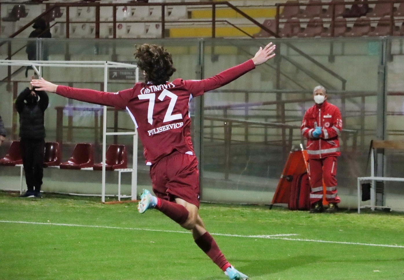 Reggina-Vicenza esultanza gol Cortinovis