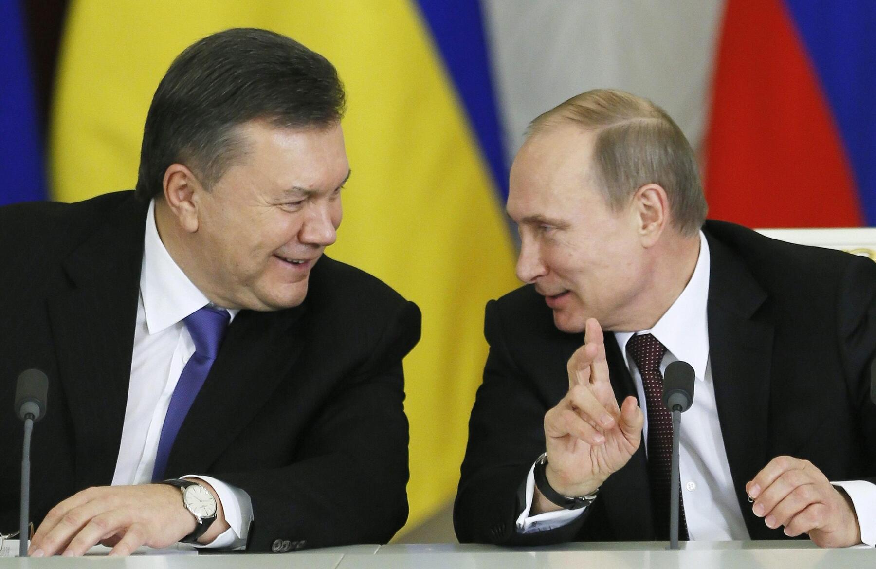 Viktor Yanukovych e Vladimir Putin