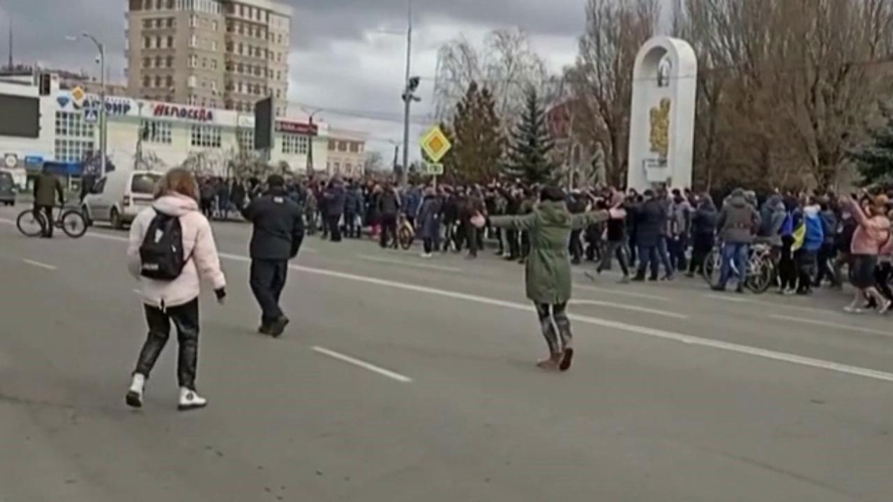 melitop proteste ucraini contro guerra