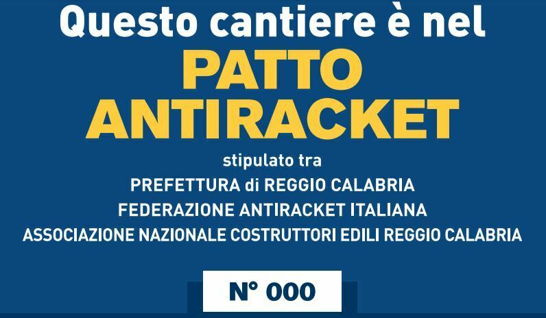 Patto Antiracket cantiere