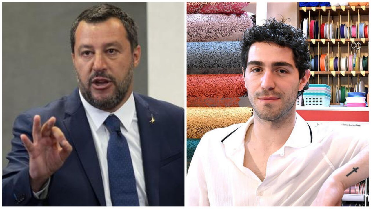 Matteo Salvini e Tommaso Zorzi