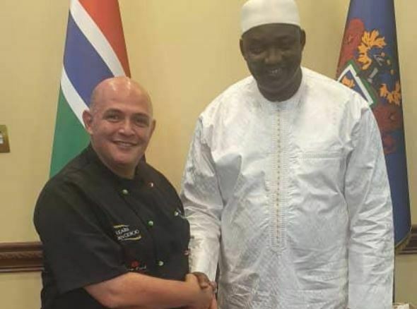 Chef Cogliandro incontra Presidente del Gambia