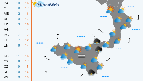 Previsioni Meteo Sabato 14 Marzo