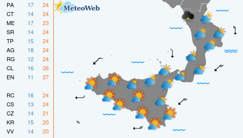 Previsioni Meteo Giovedi 30 Aprile