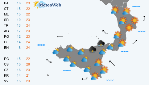 Previsioni Meteo Mercoledi 29 Aprile