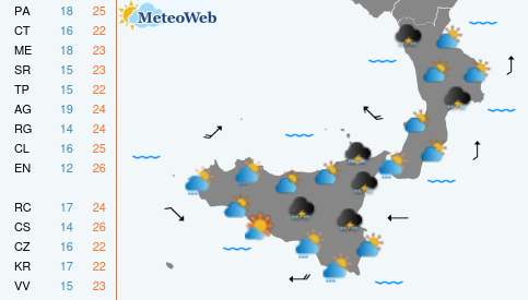 Previsioni Meteo Domenica 10 Maggio