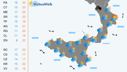 Previsioni Meteo Sabato 16 Maggio