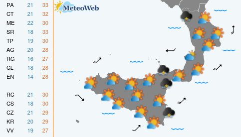 Previsioni Meteo Mercoledi 3 Giugno