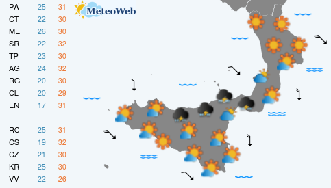 Previsioni Meteo Sabato 4 Luglio