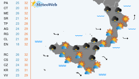 Previsioni Meteo Giovedi 2 Luglio
