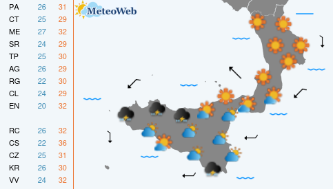 Previsioni Meteo Mercoledi 29 Luglio