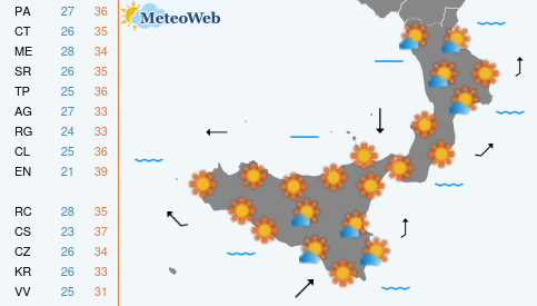 Previsioni Meteo Martedi 4 Agosto