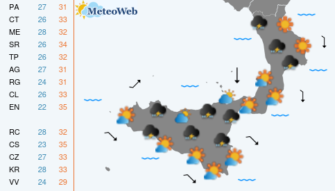 Giovedi 6 Agosto Previsioni Meteo Giovedi 6 Agosto