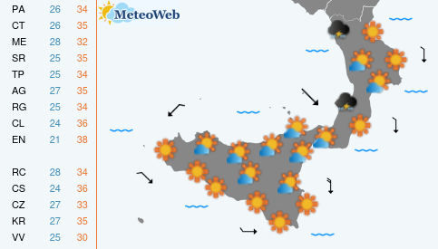 Sabato 8 Agosto Previsioni Meteo Sabato 8 Agosto