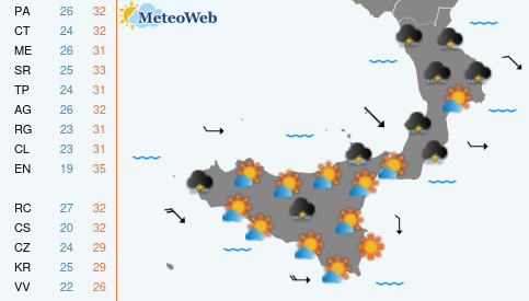 Previsioni Meteo Martedi 18 Agosto