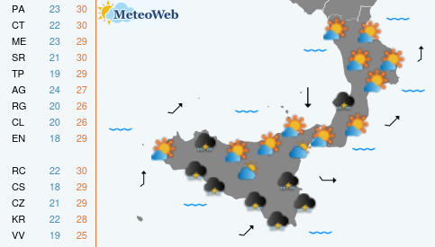 Previsioni Meteo Venerdi 18 Settembre