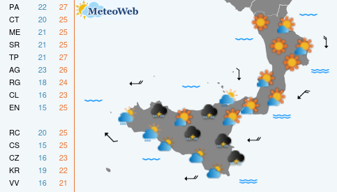 Previsioni Meteo Mercoledi 23 Settembre