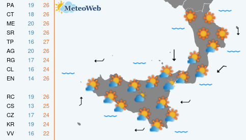 Previsioni Meteo Lunedi 28 Settembre