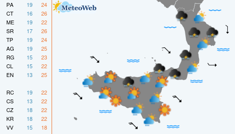Previsioni Meteo Domenica 11 Ottobre