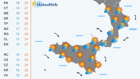 Previsioni Meteo Venerdi 16 Ottobre