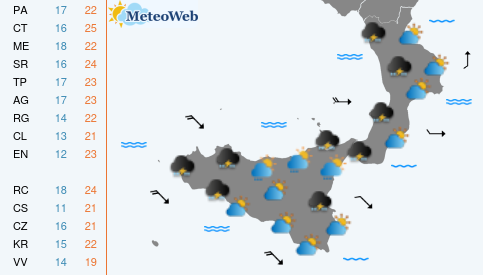 Sabato 24 Ottobre Previsioni Meteo Sabato 24 Ottobre