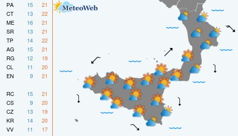Previsioni Meteo Giovedi 29 Ottobre