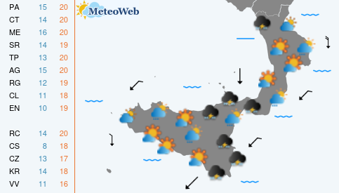 Previsioni Meteo Sabato 31 Ottobre